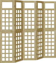 vidaXL Kültéri adatvédelmi képernyő 5 pcs Barna 200 x 180 cm (3385876) (3385876)