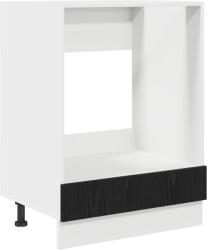 vidaXL Szekrény sütőhöz Musta tammi 60 x 46 x 81.5 cm Faanyag (863298) (863298)