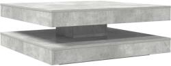 vidaXL betonszürke dohányzóasztal 360 fokban forgatható 90x90x34, 5 cm (3321354) (3321354)