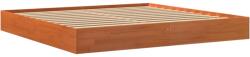 vidaXL viaszbarna tömör fenyőfa ágykeret 180 x 200 cm (844815) (844815)
