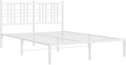 vidaXL fehér fém ágykeret fejtámlával 120 x 200 cm (376371) (376371)