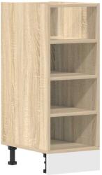 vidaXL sonoma tölgy színű szerelt fa alsó szekrény 30x44, 5x81, 5 cm (854195) (854195)