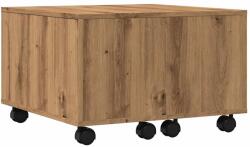 vidaXL kézműves tölgy színű szerelt fa dohányzóasztal 60 x 60 x 38 cm (856549) (856549)