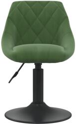 vidaXL sötétzöld bársony étkezőszék (3088816) (3088816)
