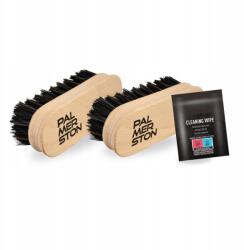 Palmerston Fa kefe x2 és cipőtisztító törlőkendő szett Palmerston (Zestaw do pielęgnacji i ochrony butów)