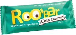 ROOBAR 100% raw bio gyümölcsszelet chia mag-kókusz 30 g - menteskereso