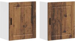 vidaXL konyhai fali szekrények 2 db Porto régi fából szerelt fa (854054) (854054)