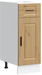 vidaXL Porto kézműves tölgy színű szerelt fa konyhai alapszekrény (853946) (853946)