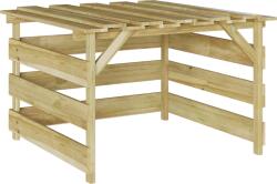 vidaXL Robotos Fűnyíró Garázs Impregnált Fa Fenyő (42013028) (42013028)