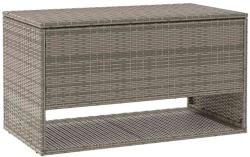 vidaXL szürke polyrattan kültéri párna doboz 100x55x55, 5 cm (4104143) (4104143)