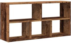 vidaXL antik fa színű szerelt fa fali polc 100 x 25 x 50 cm (853279) (853279)