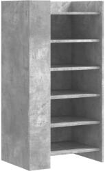 vidaXL betonszürke szerelt fa cipősszekrény 52 x 37, 5 x 100 cm (848447) (848447)
