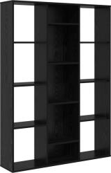 vidaXL Szobaelválasztó polcokkal Musta tammi 100 x 24 x 140 cm Faanyag (875012) (875012)