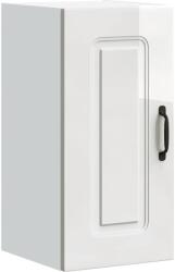 vidaXL konyhai fali szekrény Kalmar magasfényű fehér színű fából (853539) (853539)