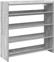 vidaXL szürke sonoma színű szerelt fa cipőtartó 80x25x81 cm (859910) (859910)