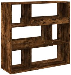 vidaXL füstös tölgy színű térelválasztó könyvszekrény 100x33x94, 5 cm (854440) (854440)