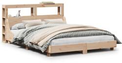 vidaXL tömör fenyőfa ágykeret ágy matrac nélkül 120 x 200 cm (3306423) (3306423)