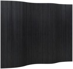 vidaXL fekete bambusz térelválasztó 165 x 250 cm (376990) (376990)