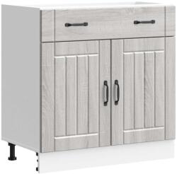 vidaXL Konyhai alsó szekrény Lucca szürke sonoma szerelt fa (853743) (853743)