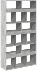 vidaXL betonszürke szerelt fa könyvespolc 100 x 33 x 187, 5 cm (3309378) (3309378)