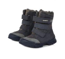 D. D. Step kisfiú cipzáras és tépőzáras vízlepergetős bélelt téli csizma (31-36 méretben) W056-496B (33)