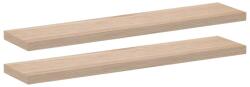 vidaXL 2 db szerelt fa függőpolc 110 x 23, 5 x 4 cm (4010698) (4010698)