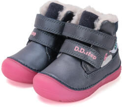D.D.Step bélelt téli csizma, Luminous talp, madárkás (20-25 méret) W082-52314 (24)