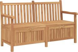 vidaXL Kerti Tároló Pad tárolóval Barna 150 x 60 x 90 cm Tömör tíkfa (42001960) (42001960)