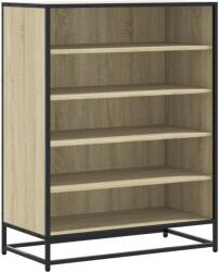 vidaXL sonoma tölgy színű szerelt fa és fém cipőszekrény 75x38x97, 5 cm (3300871) (3300871)