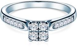 SAVICKI Inel de logodnă Savicki: aur alb, diamante - savicki - 5 184,00 RON