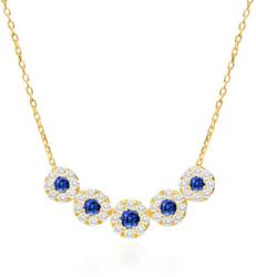 SAVICKI Colier din aur 585 cu safire albastre 0.19 ct 44 cm - savicki - 4 512,00 RON