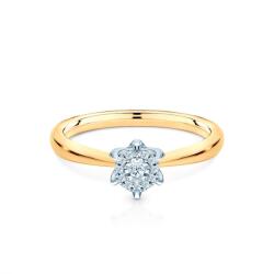 SAVICKI Inel de logodnă SAVICKI: aur bicolor, diamante - savicki - 7 049,00 RON
