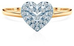 SAVICKI Inel Savicki: aur bicolor, diamante - savicki - 4 660,00 RON