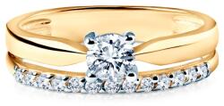 SAVICKI Inel de logodnă Savicki: aur bicolor, zirconii - savicki - 4 067,00 RON