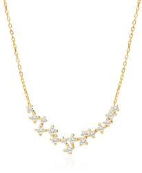 SAVICKI Colier din aur 585 cu diamante albe 0.26 ct 46 cm