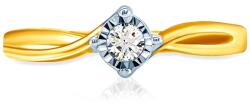 SAVICKI Inel de logodnă SAVICKI: aur bicolor, diamant - savicki - 4 435,00 RON