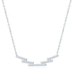 SAVICKI Colier din aur 585 cu diamante albe 0.14 ct 44 cm - savicki - 4 718,00 RON