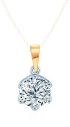 SAVICKI Pandantiv SAVICKI: aur bicolor, diamante de laborator - savicki - 6 352,00 RON