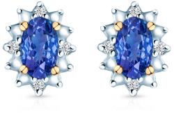 SAVICKI Cercei Savicki: aur bicolor, safire albastre, diamante - savicki - 1 837,00 RON