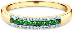 SAVICKI Inel de logodnă SAVICKI: aur bicolor, smaralde, diamante - savicki - 5 187,00 RON