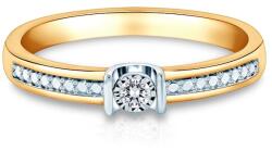 SAVICKI Inel de logodnă SAVICKI: aur bicolor, diamant - savicki - 5 054,00 RON