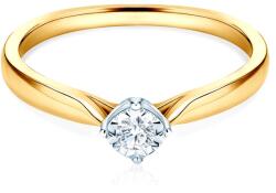 SAVICKI Inel de logodnă Savicki: aur bicolor, diamant - savicki - 4 132,00 RON