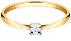 SAVICKI Inel de logodnă Savicki: aur bicolor, diamant - savicki - 4 407,00 RON