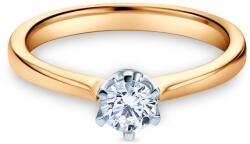 SAVICKI Inel de logodnă SAVICKI: aur bicolor, diamant de laborator - savicki - 5 652,00 RON
