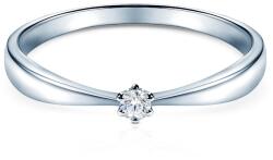 SAVICKI Inel de logodnă Savicki: aur alb, diamante - savicki - 3 361,00 RON