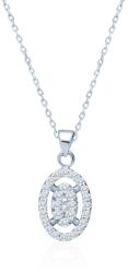 SAVICKI Colier din aur 585 cu diamante albe 0.16 ct 43 cm