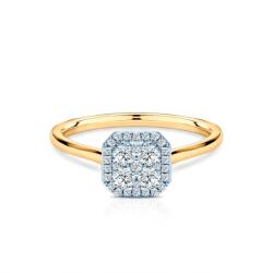 SAVICKI Inel de logodnă SAVICKI: aur bicolor, diamante - savicki - 8 261,00 RON