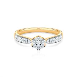 SAVICKI Inel de logodnă SAVICKI: aur bicolor, diamante - savicki - 5 265,00 RON