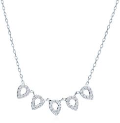 SAVICKI Colier din aur alb 585 cu diamante albe 0.08 ct 44 cm - savicki - 3 171,00 RON
