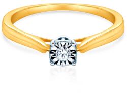 SAVICKI Inel de logodnă SAVICKI: aur bicolor, diamant - savicki - 4 977,00 RON